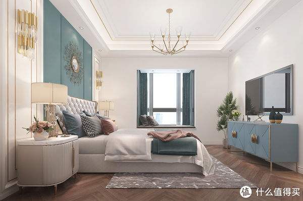 轻奢风|162㎡美式轻奢风装修设计，温馨感十足，还很前卫，客厅感觉很惊艳