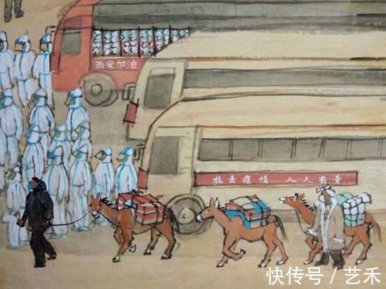 清明上河图!记沂蒙籍画家郑现峰的《西安抗疫图》