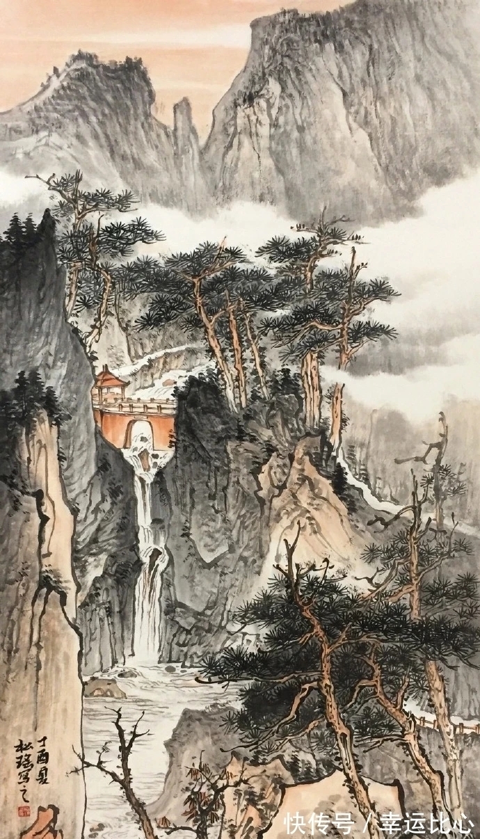 意境$大山蕴大水,可居可游的画面|李松瑶山水画