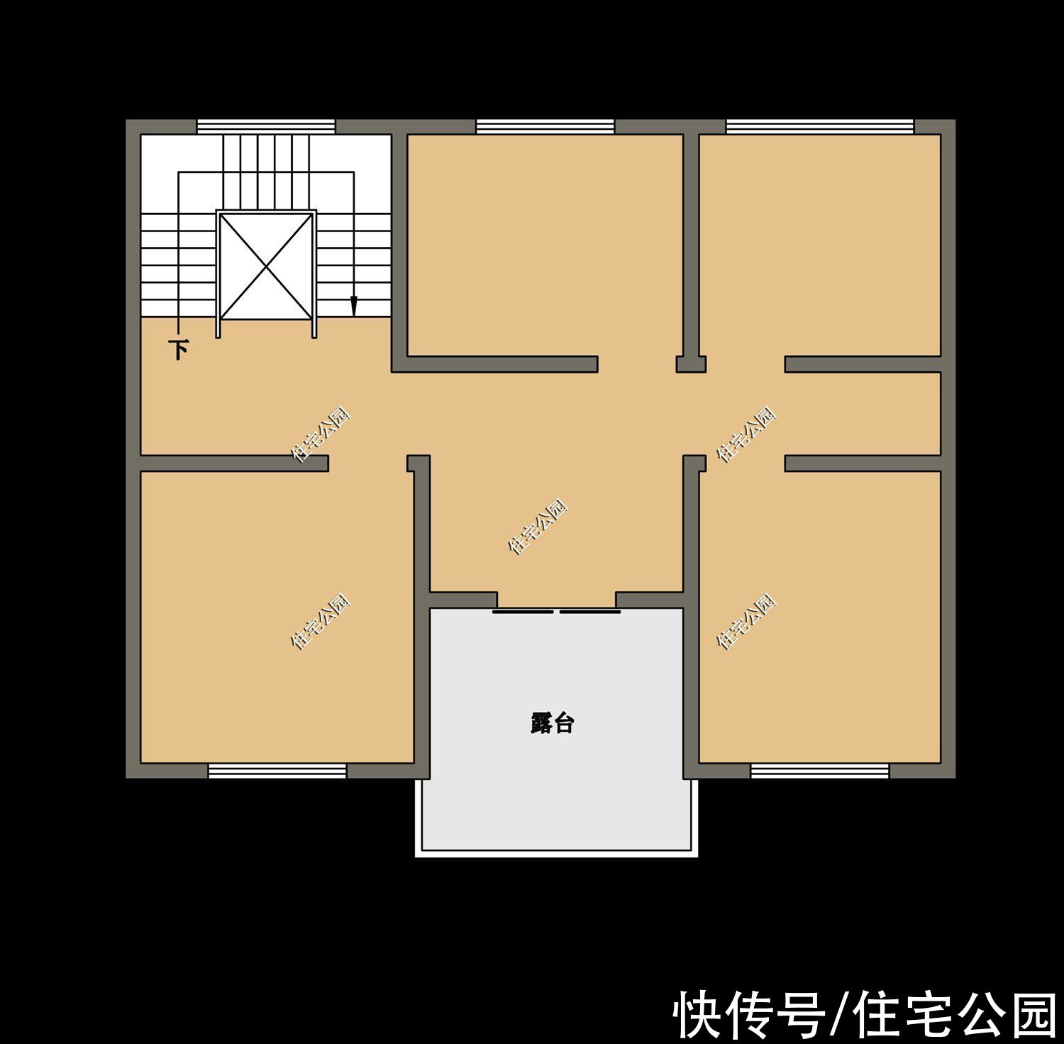 占地面积|10套柴火灶户型推荐，实用性不输城里小区房，尤其是第6套太美了