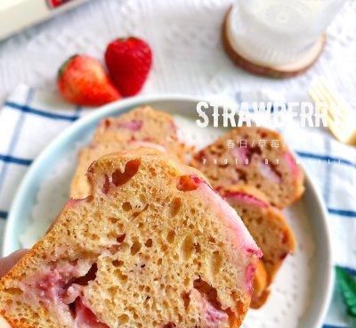 好吃不胖 草莓全麦磅蛋糕你这么做，比买的还好吃