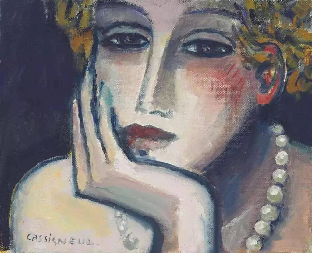 野兽主义#皮埃尔·卡西尼尔:领略野兽主义奔放节奏和表现主义浓烈意蕴油画作品