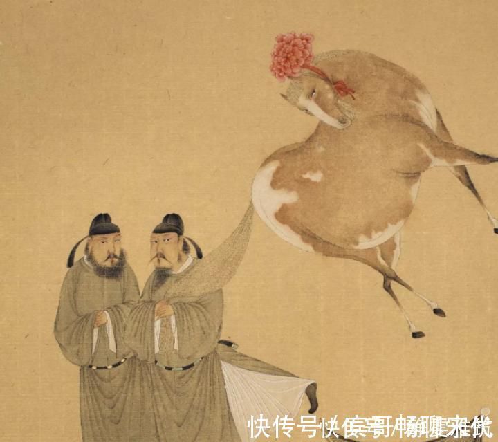美人#80后小伙画的国画太“不正经”,美人全变成戏精,马居然翻白眼