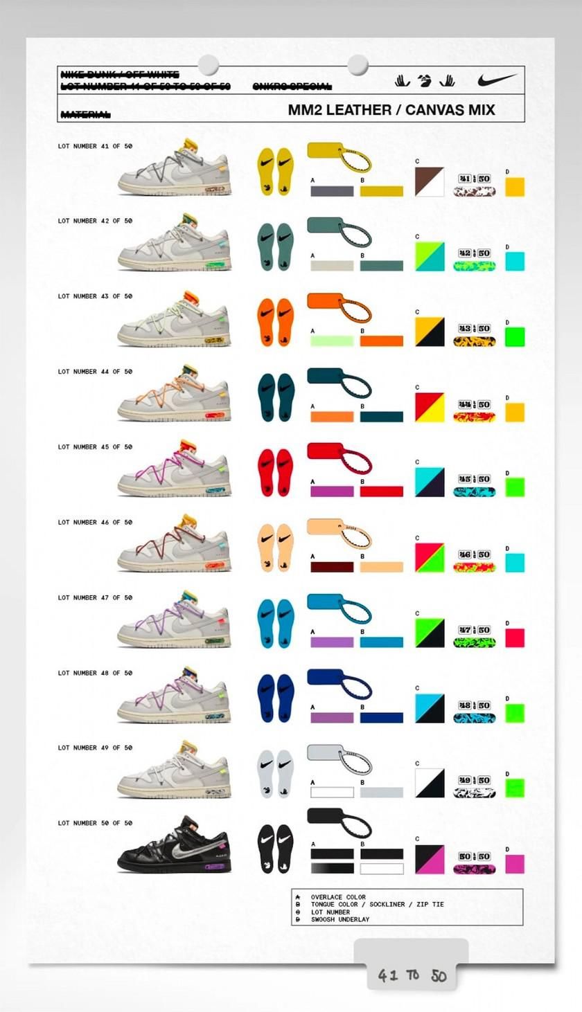 dunk|OW x Dunk「The 50」即将发售！