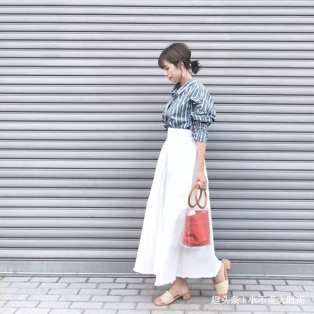 整套|日本小个子妈妈初秋穿搭真显高！简约又气质，适合所有小个子！
