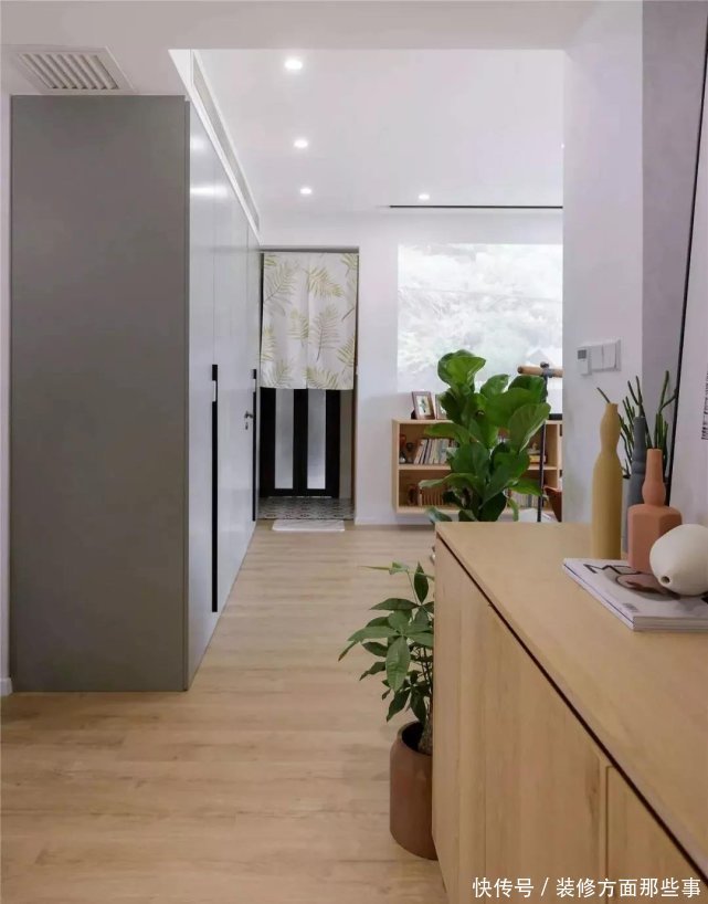 北欧|87平北欧混日式风将客厅打造舒适的家庭影院,阳台设计成品茶区