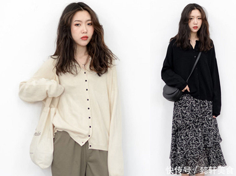 乍暖还寒的早春“奶奶衫+半身裙”太显“瘦”保暖又漂亮