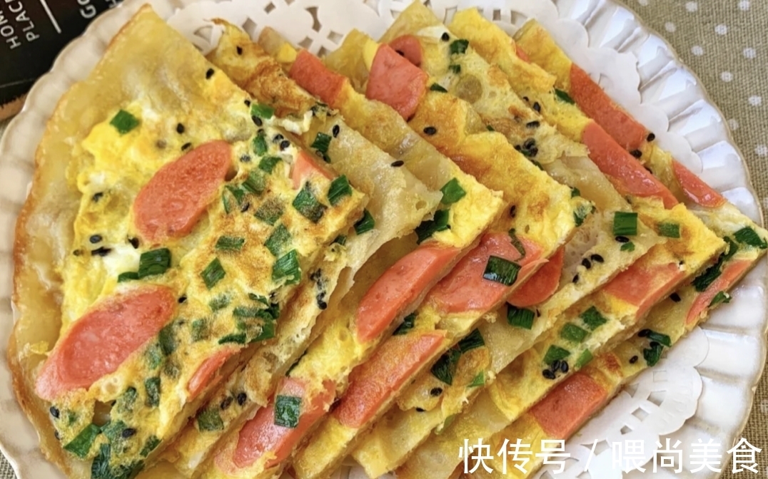 火腿鸡蛋饼|分享几道特色小吃在家就能做，做法很简单，赶快动手做一道吧！