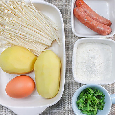 土豆饼|金针菇土豆饼