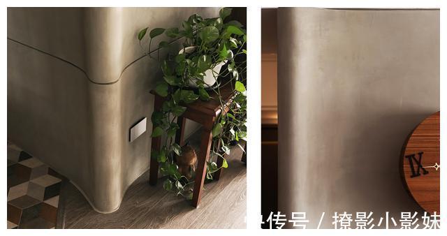 玄关|幸福退休生活!100㎡两人居,巧用45度斜角,打造开阔舒适的小家!