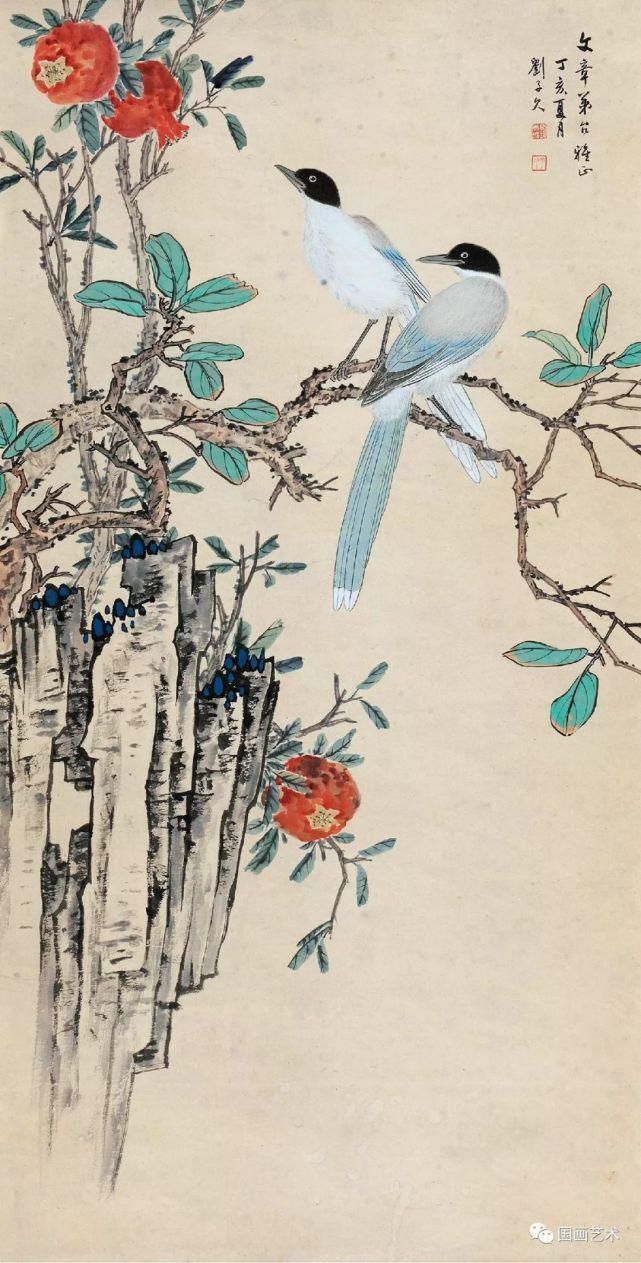 齐白石!笑口常开,多子多福——现当代名家笔下的石榴