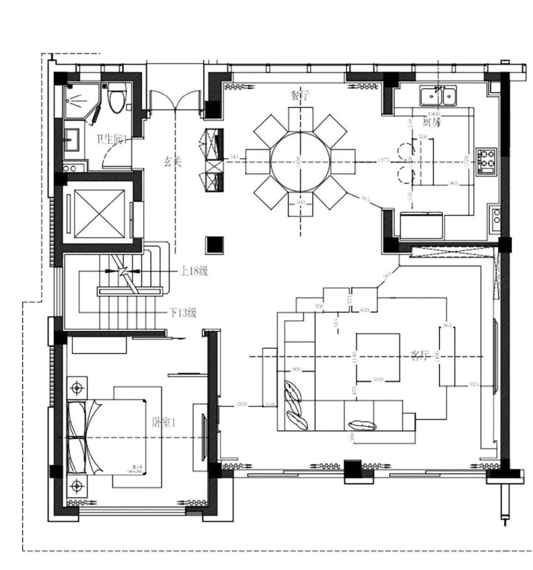 优雅|550㎡现代风别墅,高级灰与水墨色,低调档次的效果很独特