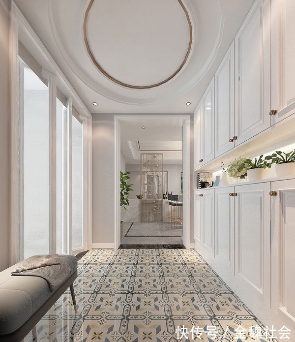 衣帽间|四口之家的现代轻奢风装修,餐厅是家里面的亮点,入户感觉很惊艳