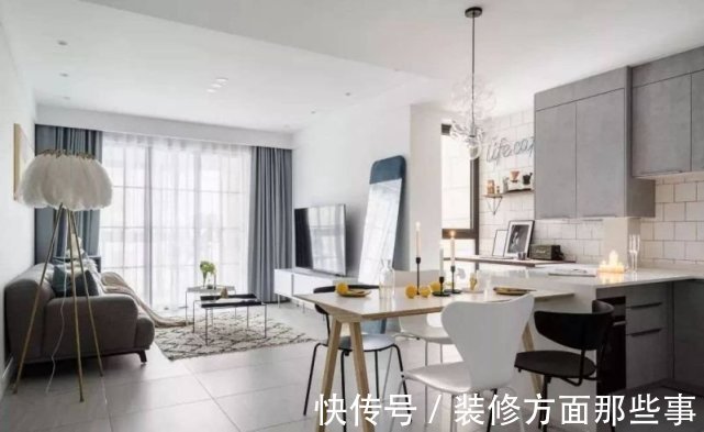 二居室|88平大风二居室,大面积留白+皇家蓝让整个空间简单且不失精致