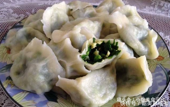 技巧|调韭菜饺子馅,教你几个小技巧,韭菜不出水不变色,鲜香可口
