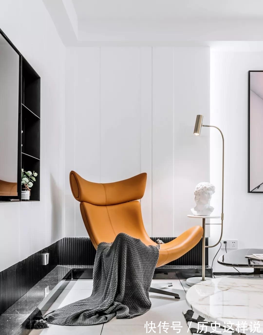 黑白灰|77平两居室户型，现代简约风，时尚又实用（附平面图）