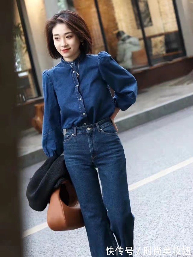 牛仔 平平无奇的“牛仔衬衫”,用这4种搭配技巧,洋气又显气质