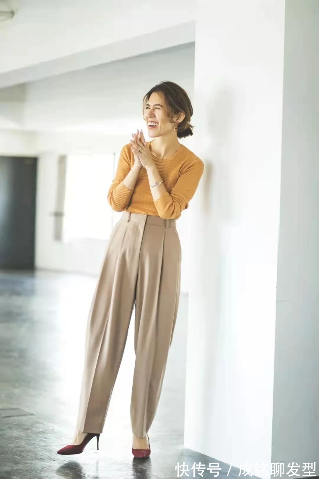 直子|49岁的大草直子太会穿,堪称小个子穿搭典范,简约时尚高级感满满