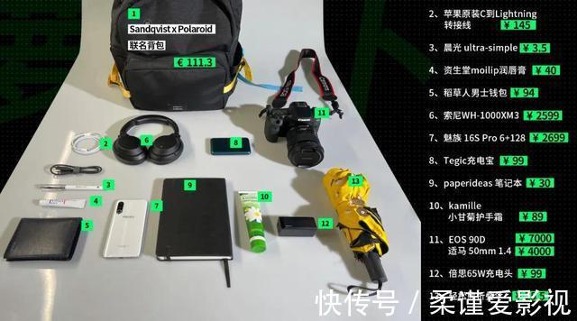 公开|总价值六万的背包里都放了些啥?差评同事背包大公开