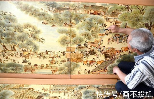 上色$传统烙画的两种上色,淡彩着色法和重彩着色法,你更喜欢哪一种