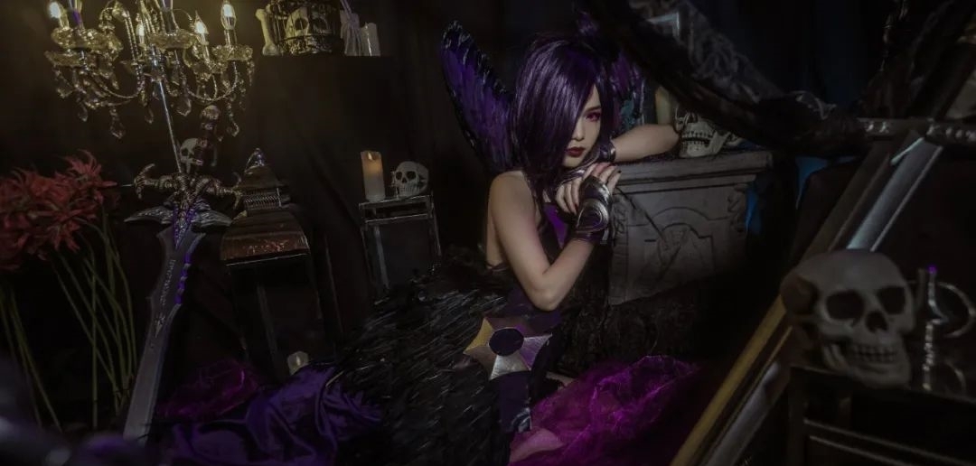 英雄联盟|cos:英雄联盟莫甘娜原皮cos正片@嘟噜噜