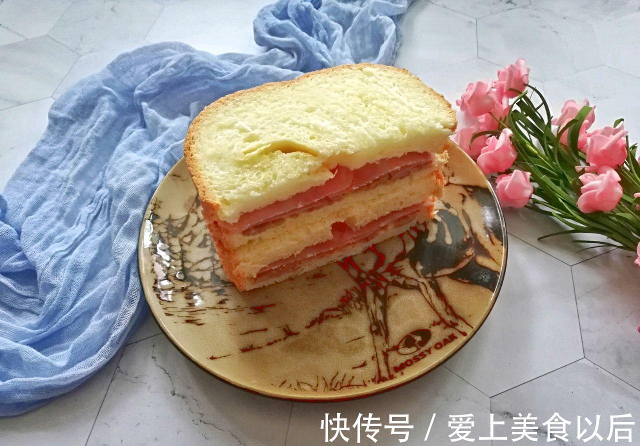 过程|芋头泥火腿三明治，制作过程简单，看着就觉得好吃无比