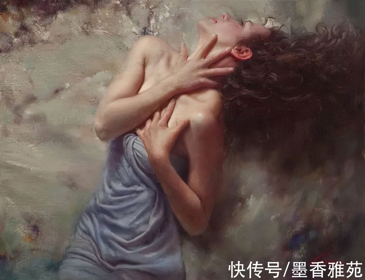 美国&美国性感美女油画,逼真动人