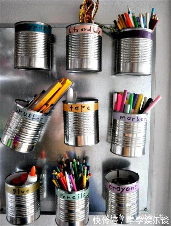 笔筒|奶粉罐、铁管能做些什么环保实用的变废为宝手工合集,附教程