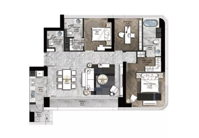 大师|146平现代风四居室,一步步的雕琢,着实显现大师风范