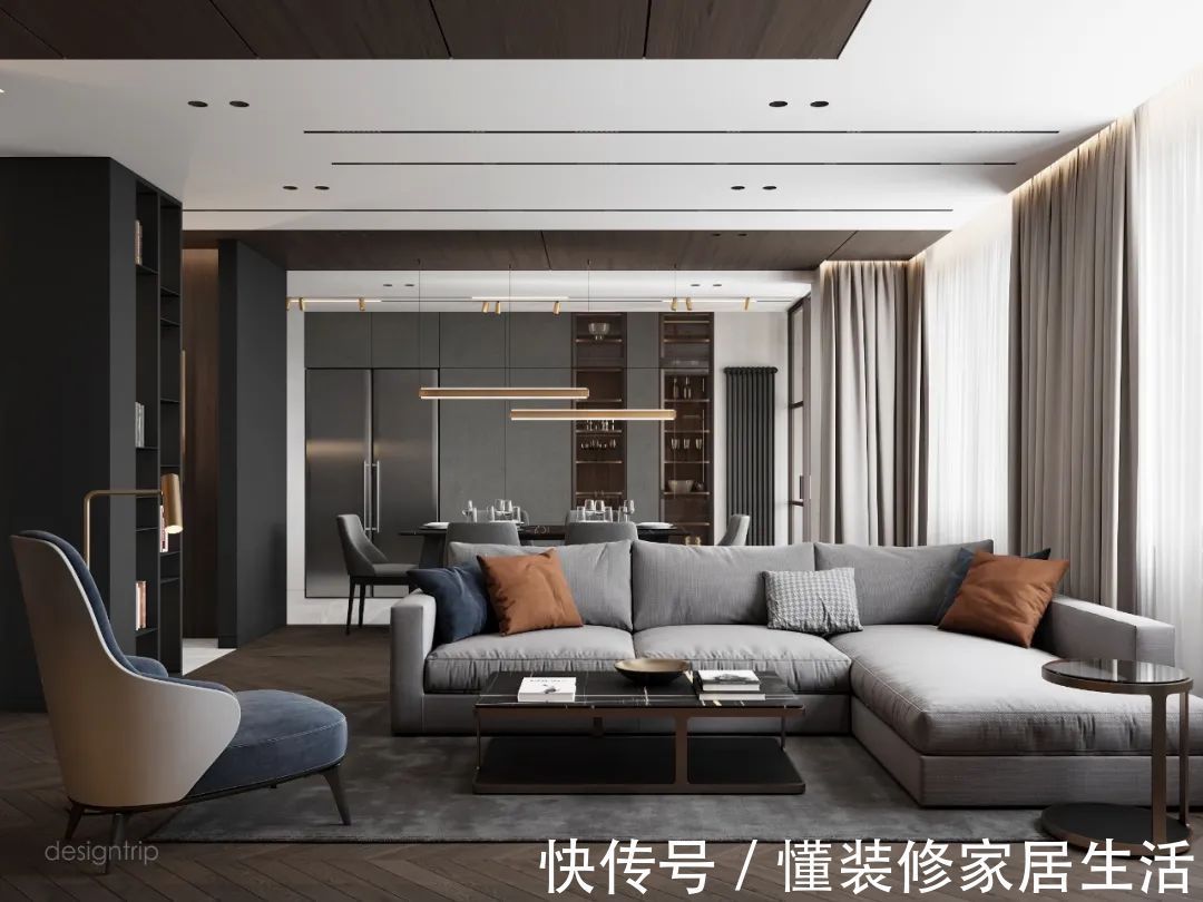 客厅|轻奢系客厅设计