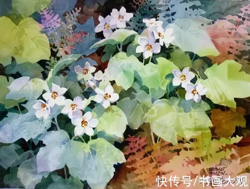 手绘#充满阳光的色彩温暖而亮丽|水彩手绘作品欣赏