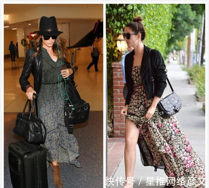 外套|立秋已过，是时候为自己搭配上印花裙加外套的穿搭了，时尚又美观