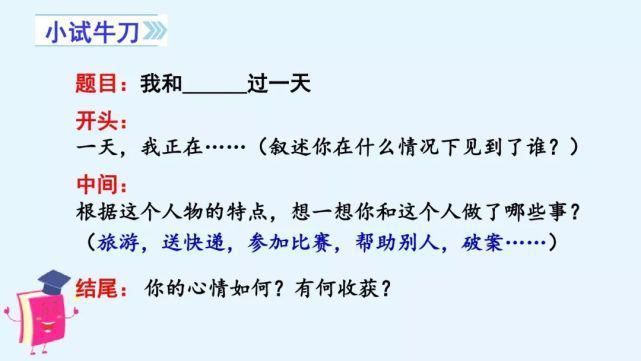 编版|部编版语文四年级上册第四单元作文《我和过一天》写作指导