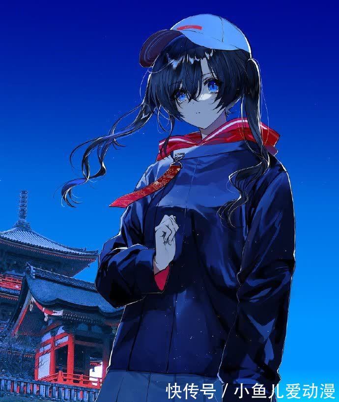 同人|画师大佬喜欢画蓝色系的同人图,看完这些妹子感觉内心都平静了