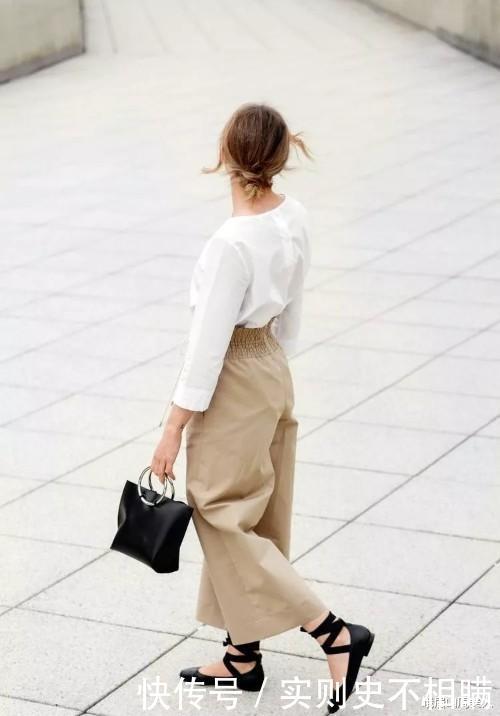 收起你的阔腿裤!今年流行穿的是卡其裤,洋气减龄又有气质!