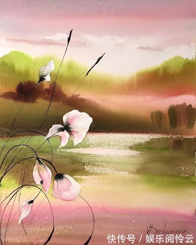 屏保$充满仙气的水彩画,每一张都可以用来做屏保!