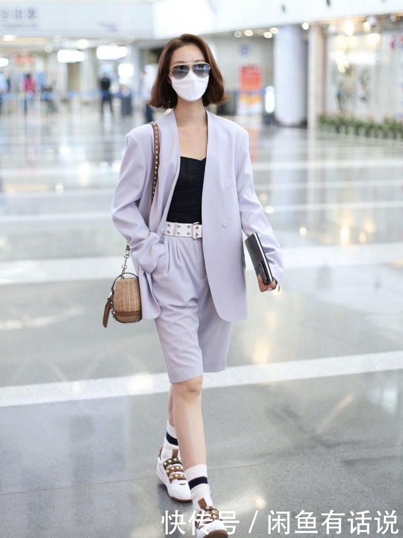 面料|今夏流行“大裤衩+平跟鞋”,别以为邋遢其实挺高级,淑女也能穿