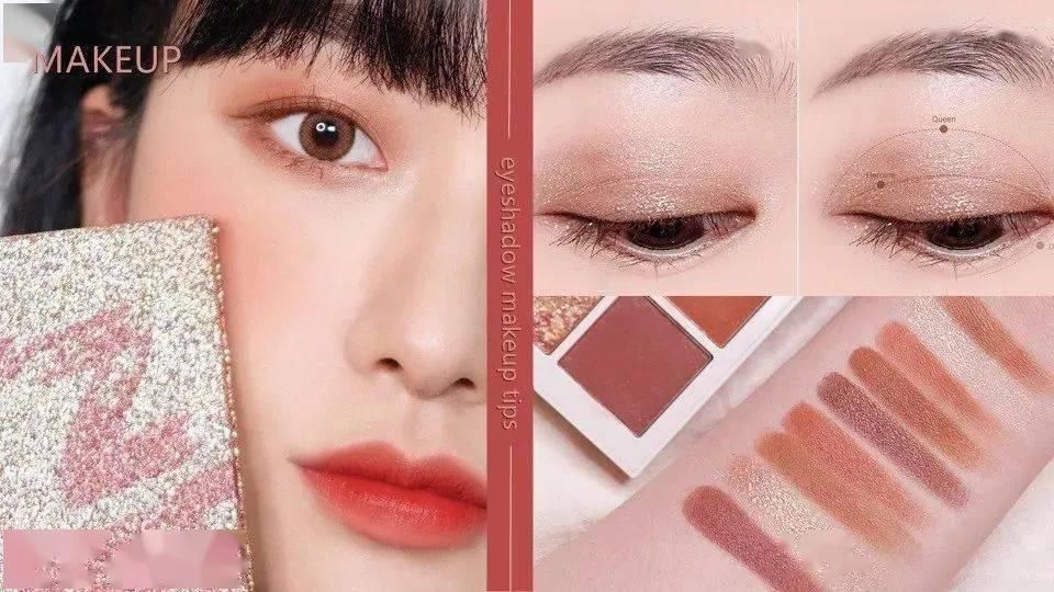 混血感|绝美渐层眼妆,实用九宫格眼影盘画眼影技巧公开!