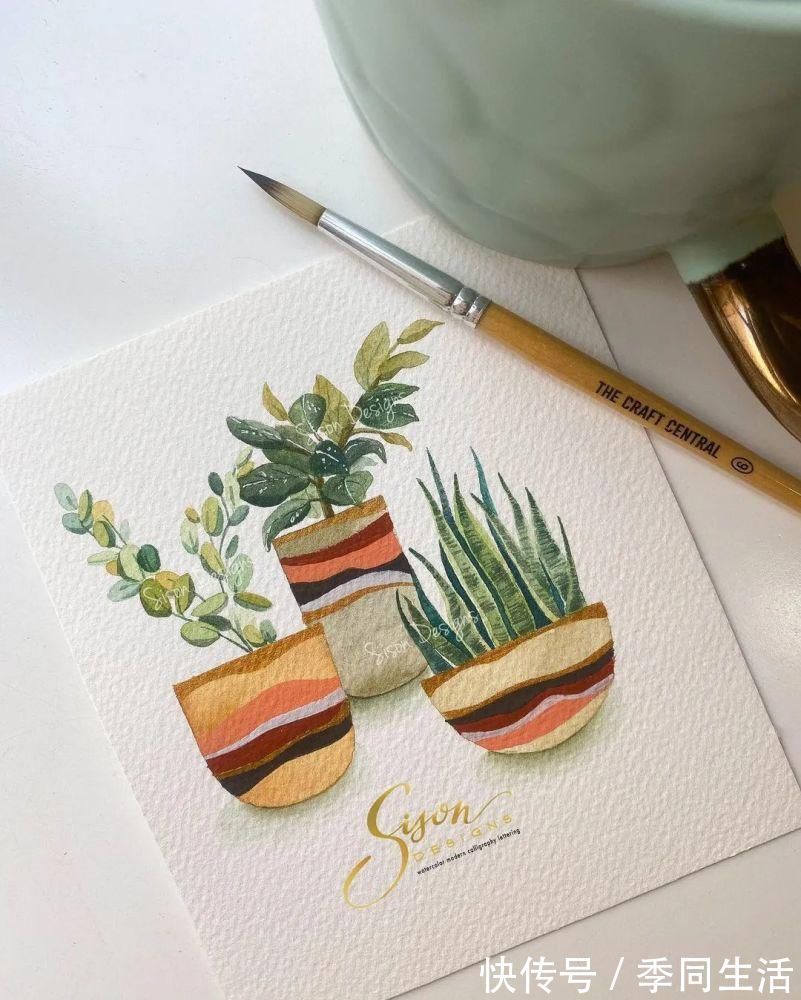 笔尖&美爆!70张超简单小清新的水彩手账,你想要的都在这里!收藏这篇就够了!