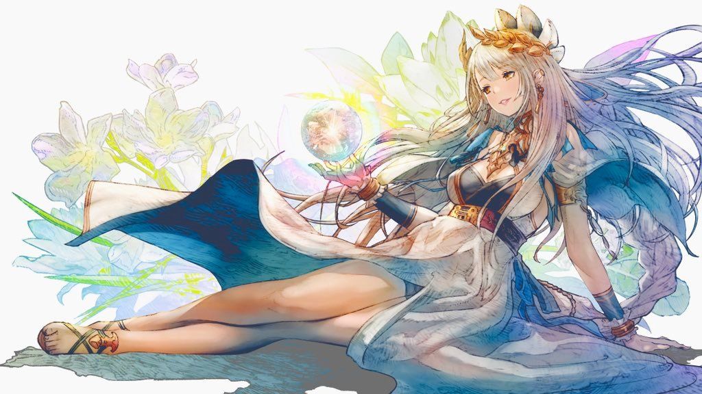 jiojio#英姿飒爽的窈窕少女插画，明艳的色彩和恰到好处的构图