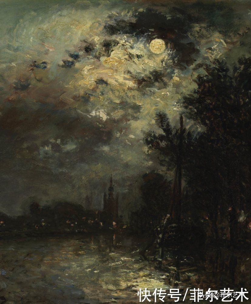 克劳德·莫奈|莫奈眼中的老师，印象派的直接启蒙者，荷兰画家约翰·琼坎德油画