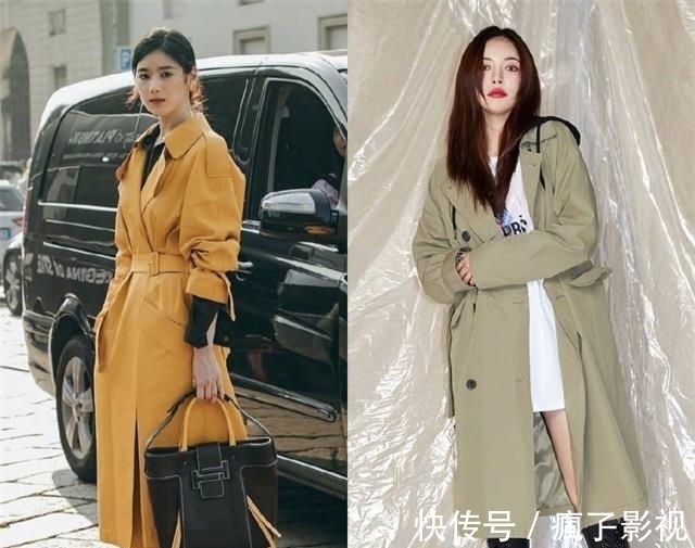 小姐姐|今秋风衣的挑选法则是:“过膝不过踝”,洋气显高,小个子也适合