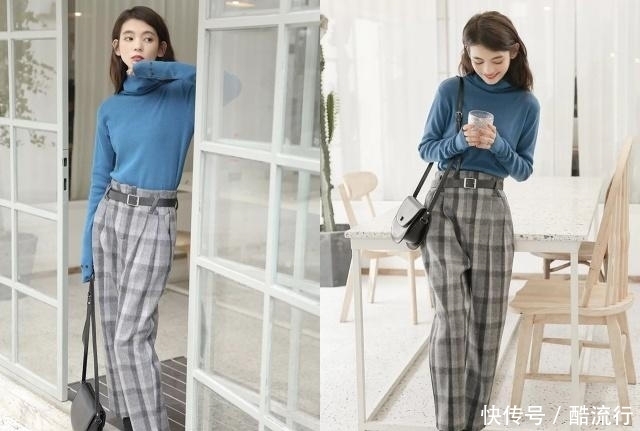 别再穿阔腿裤了,现在流行的是“窄腿裤”,百搭又显瘦,还暖和!