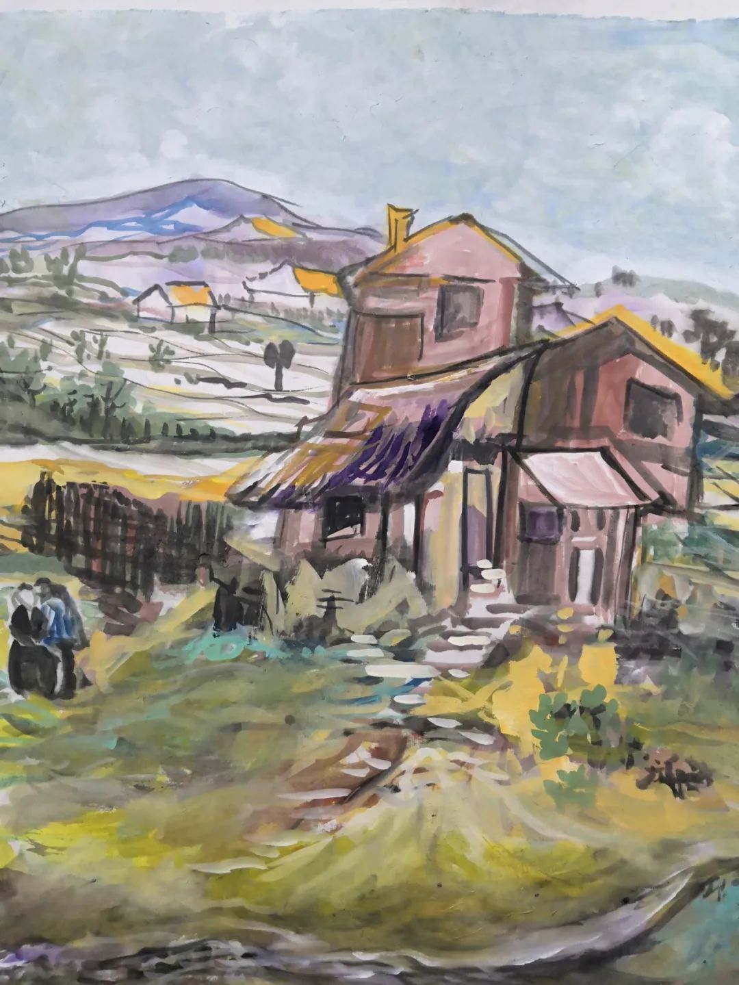 杨大眼造像@中西结合笔传情·锐意创新始通神——张山绘画人物山水艺术新貌