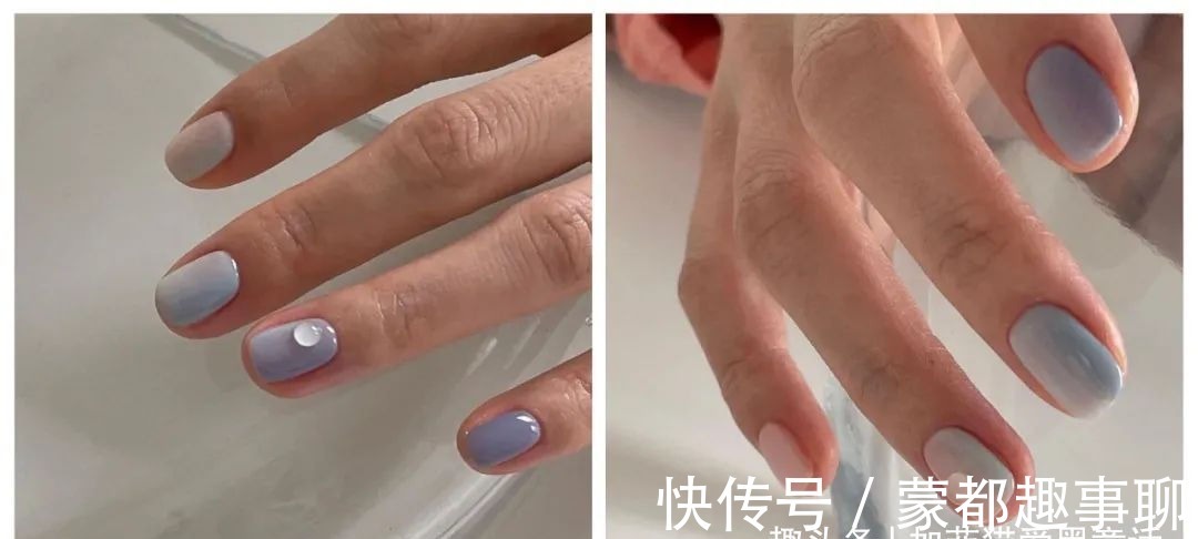 超仙|夏日七款清爽系美甲,晶莹剔透,一眼超仙气满满!