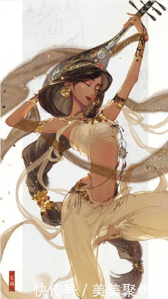 宫女|当迪士尼公主穿上古装,贝儿身穿旗袍,白雪公主成为宫女