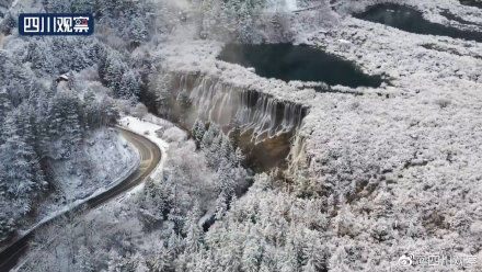 雪景|新鲜出炉！九寨沟立冬雪景定妆照