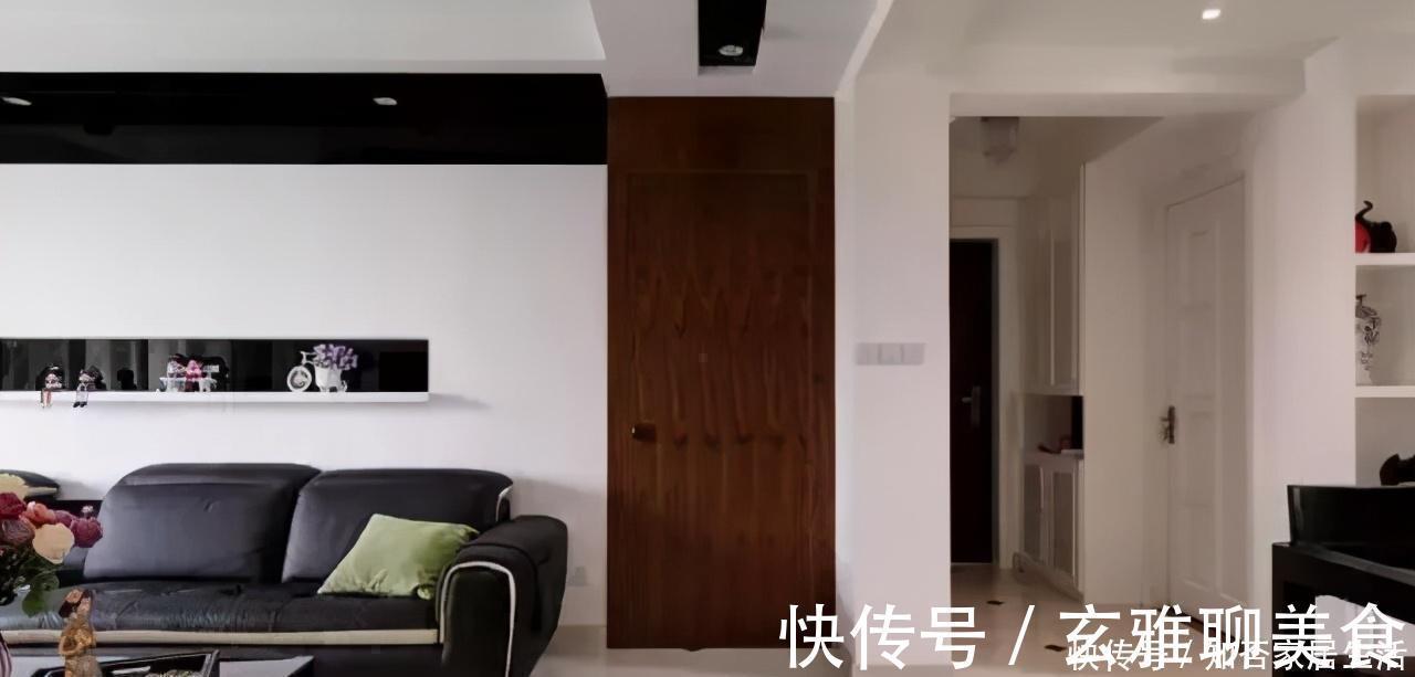 墙壁|120平新家终于装好了,黑白为主的现代风,打扫干净太上档次
