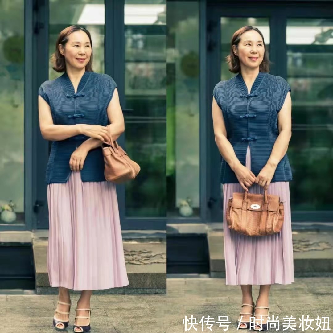 年轻人|65岁比年轻人还时髦,身材微胖相貌平平,却穿得高级优雅