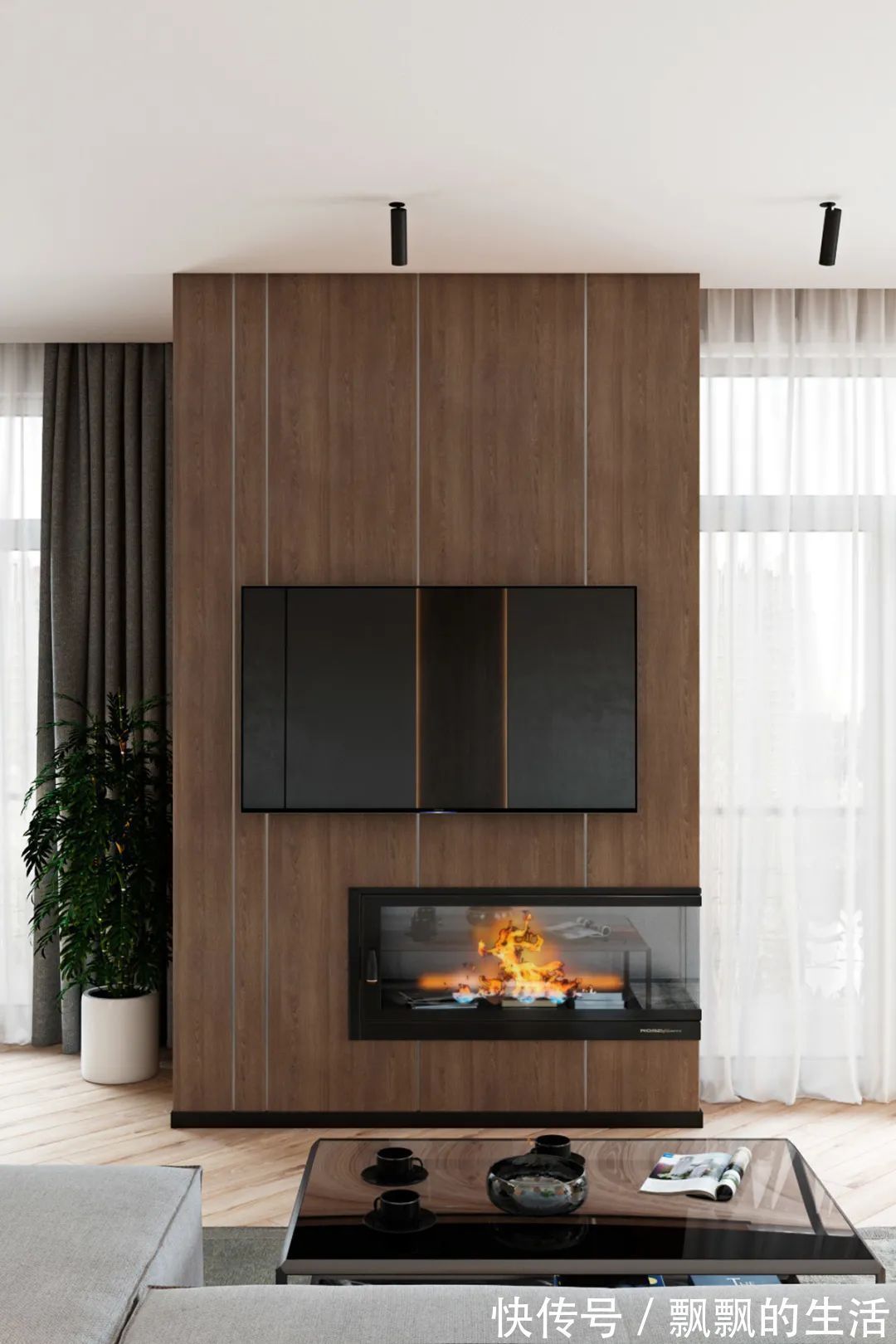 温馨|100㎡现代简约，不规则的三房户型，开放式格局，自然而温馨